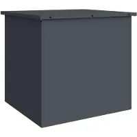 vidaXL Box de stockage extérieur avec réservoir Anthracite 55 x 50,5 x 50 cm Acier