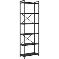 vidaXL Bibliothèque Chêne noir 60 x 30 x 188 cm Bois d'ingénierie