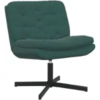 vidaXL Chaise de relaxation pivotante vert foncé 63 x 75 x 76 cm velours