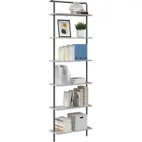 vidaXL Étagère Sonoma gris 60 x 24 x 203 cm Bois d'ingénierie