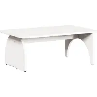 vidaXL Table basse blanche 80 x 50 x 31 cm pin massif