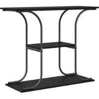 vidaXL Table console Chêne noir 101 x 35 x 80.5 cm Bois d'ingénierie