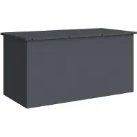 vidaXL Coffre de rangement pour jardin, en acier galvanisé, 100 x 50,5 x 50 cm, capacité de 220 litres
