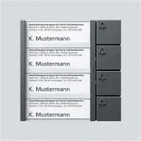 Siedle Module de touches de bus BTM 650-04 DG 200038797-00
