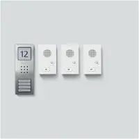 Siedle & SÖHNE Siedle Audio-Set SET CAB 850-3 E/W Siedle Basic acier inoxydable brossé