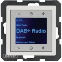 Berker BERK Radio Touch (DAB+ DAB, FM), Radio, Blanc
