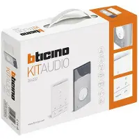 Legrand Kit audio « BTICINO Flex"ONE » avec poste de porte LINEA3 000 (1 ou 2 boutons d'appel) + CLASSE100 A16E, 1 pièce.