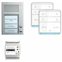 TCSS PSC2320-0000 TASTA:pack Audio en saillie pour 2 unités d'habitation, avec station extérieure PAK 2 boutons de sonnette + haut-parleur ISW5010 + unité deBVS20