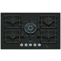 Siemens iQ700, Plaque de cuisson à gaz, 75 cm, Verre trempé, Noir, ER7A6RH40