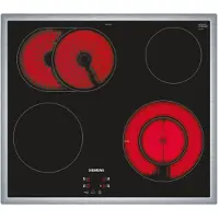 Siemens iQ300, Table de cuisson électrique, 60 cm, noir, Avec cadre à poser, EF645BNN1E
