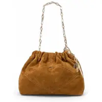 Ba&sh pour femme. 2H25MJTS Sac à main en cuir marron June (OSFA), Casuel