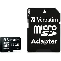 Verbatim 44082 microSDHC 16GB Class 10 UHS-I incl. Adaptateur