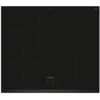 Siemens iQ300, Table de cuisson à induction, 60 cm, piloté par le four, noir, sans cadre, EI631CFB1E