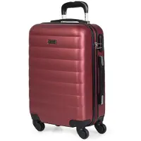 Itaca unisex. 71250-02 Valise à 4 roues 71250 marron -55x38x20cm (OSFA), Casuel, Grenat, ABS/Polycarbonate