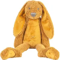 Happy horse Doudou lapin Richie grand ocre - Lapin en peluche 58cm