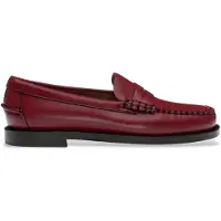 Sebago pour femme. 76112KW Mocassins en cuir Dan Classic marron (39), Plat, Aucun, Casuel, Grenat, Classique