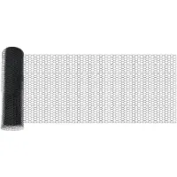 vidaXL Clôture hexagonale avec poteaux, 100 x 0,5 m, acier revêtu de PVC
