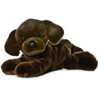 Aurora Hug Mini Flopsie Lil Labrador marron 20,5 cm