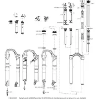 RockShox Xc32 26´´/29´´ 80 Mm Solo Air Left Spring Internals Noir