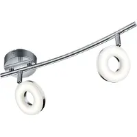 RL Spot LED orientable pour plafond intérieur, chrome avec spot lumineux, applique murale ronde, bureau