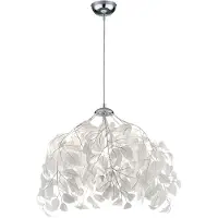 Reality Lampe à suspension Leavy Abat-jour gris 38 cm