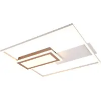 TRIO Leuchten LED Plafonnier Spiro 28W coffee