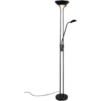 Reality Spock LED Lampadaire 19W ⌀25cm dimmable noir mat blanc chaud (2200 lm)