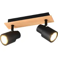 Reality Lampe 2xGU10 noire Pierre