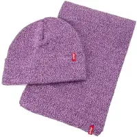 Levis Accessories Holiday Gift Scarf Beanie Violet