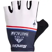 Santini Maillot Jaune Hautacam 2025 Short Gloves Blanc S