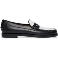 Sebago pour femme. 7001530 Mocassins en cuir Classic Dan noir (37), Plat, Aucun, Casuel, Classique