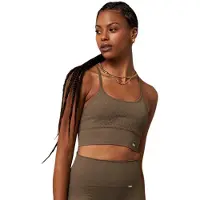 Believe Athletics Vinyasa Seamless Sports Top Marron M-L Femme