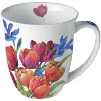Ambiente Tasse En Porcelaine Fine Tulipes De Joie