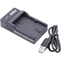 VHBW Chargeur USB de batterie compatible avec Canon BP-508, BP-511, BP-511A, BP-512, BP-514 batterie appareil photo digital, DSLR, action cam