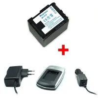 Generique Chargeur + Batterie BP-819 pour Canon VIXIA HF M400, HF S10, HF S11, HF S20, HF S21, HF S30, HF S100