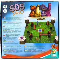 Iello 514746 - SOS Dino, jeu de société, pour 1 à 4 joueurs, à partir de 7 ans
