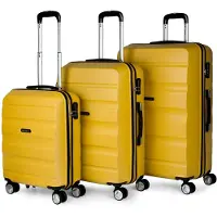 Itaca unisex. T71600-06 Mallette de voyage rigide à 4 roues T71600 moutarde -55x39x20cm (OSFA), Casuel, ABS/Polycarbonate