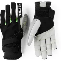 Hestra - Gants de ski de fond déperlants et coupe-vent - XC Ergo Grip Shark Glove Black/Light grey - Taille 8 - Noir