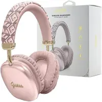 GUESS Casque intra-auriculaire Bluetooth Guessgubhk1Gctcsp Pink/Pink Gcube Metallic Script Logo