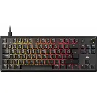 Corsair Clavier Gaming mécanique RGB Azerty Français K70 CORE TKL Noir