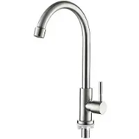 Ibergrif Robinet de Cuisine - Ibergrif M18703 - Acier Inoxydable - Pivotant 360° - Économie d'Eau
