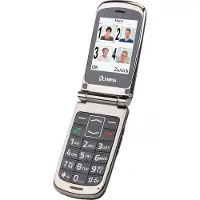 Olympia Téléphone portable à grosses touches View 6,1cm (2,4 pouces), compatible avec les appareils auditifs, couleur : noir