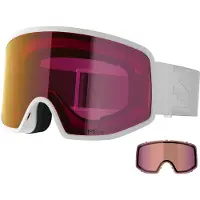 Salomon Sentry Pro Sigma Ski Goggles Blanc Sigma Poppy Red/CAT2+Sigma Light Blue/CAT1