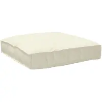 vidaXL Coussin Crème 80 x 80 x 12 cm Tissu Oxford