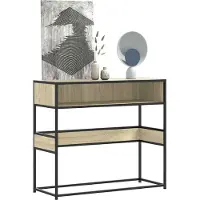 vidaXL Table console chêne sonoma 90x35x80 cm bois d'ingénierie