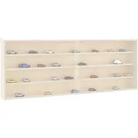 vidaXL Vitrine de collection en bois avec portes 100x8,5x37 cm