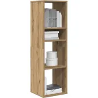 vidaXL Bibliothèque chêne artisanal 34x31x112 cm bois d'ingénierie