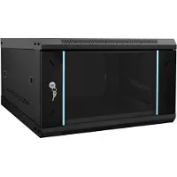 vidaXL Armoire réseau avec stockage noir 53 x 60 x 30 cm acier