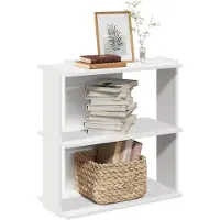 vidaXL Bibliothèque à 3 niveaux blanc 60x30x60 cm bois d'ingénierie