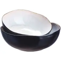 Bjorn Saladier Iris Ø24cm Et Ø28,5cm - 2 Pièces - Blanc Ivoire